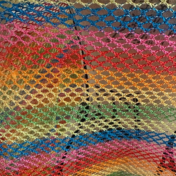 Crochet Multicolor Coverup Swimsuit Coverup - Picture 4 of 11